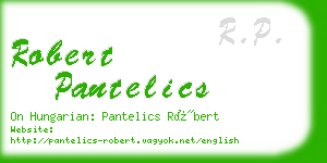 robert pantelics business card